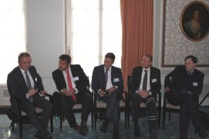 The panel of experts (left to right): Jörg Kienitz, Christian Fries, Roland Stamm, Paul Büchel, Dirk Schubert